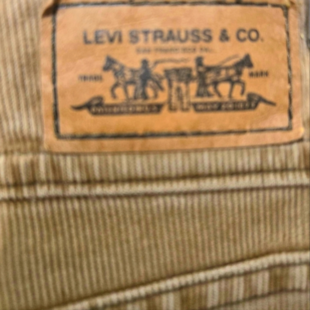 Levi's Y2K Corduroy Maxi Skirt A-line Boho Tan Women's Size Medium Juniors 11 - Picture 11 of 13